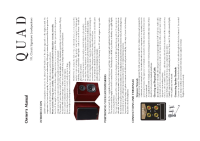 Quad 11L-Classis-Signature - Owners Manual